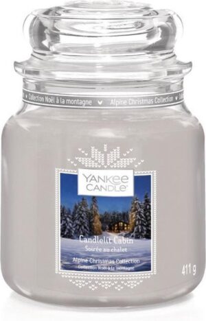 Yankee Candle Medium Jar Geurkaars - Candlelit Cabin
