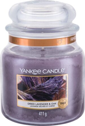 Yankee Candle Medium Jar Geurkaars - Dried Lavender & Oak