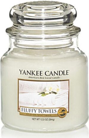 Yankee Candle Medium Jar Geurkaars - Fluffy Towels