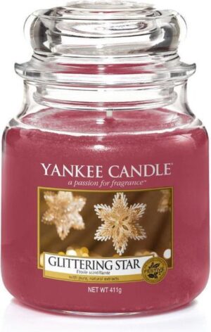 Yankee Candle Medium Jar Geurkaars - Glittering Star