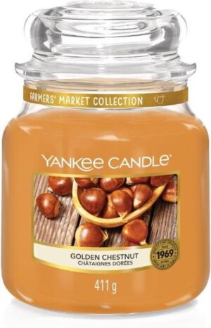 Yankee Candle Medium Jar Geurkaars - Golden Chestnut