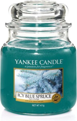 Yankee Candle Medium Jar Geurkaars - Icy Blue Spruce