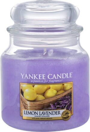 Yankee Candle Medium Jar Geurkaars - Lemon Lavender