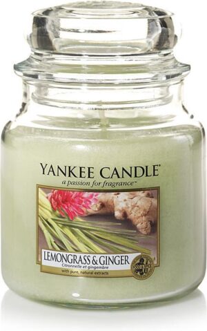 Yankee Candle Medium Jar Geurkaars - Lemongrass & Ginger
