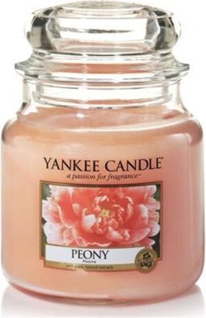 Yankee Candle Medium Jar Geurkaars - Peony