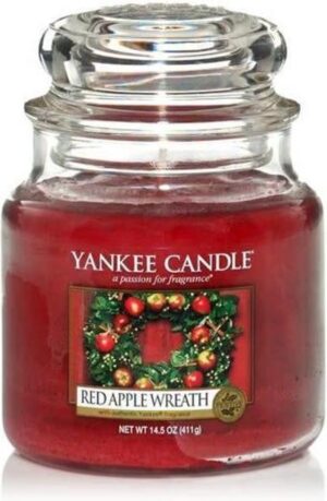 Yankee Candle Medium Jar Geurkaars - Red Apple Wreath