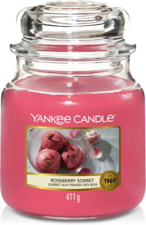 Yankee Candle Medium Jar Geurkaars - Roseberry Sorbet