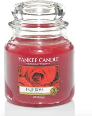 Yankee Candle Medium Jar Geurkaars - True Rose
