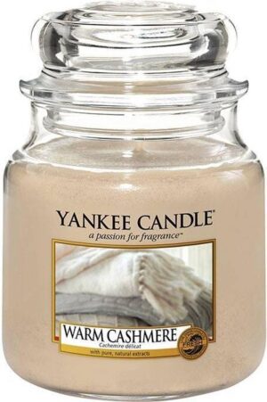 Yankee Candle Medium Jar Geurkaars - Warm Cashmere