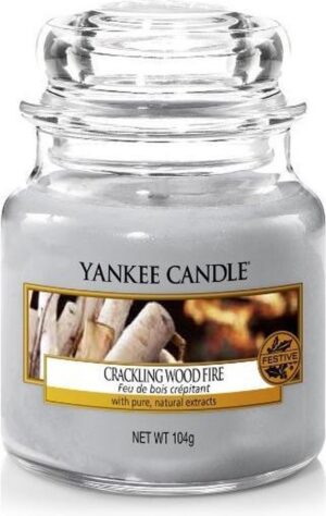 Yankee Candle Small Jar Geurkaars - Crackling Wood