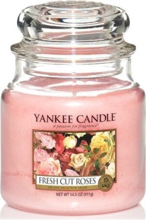 Yankee Candle Small Jar Geurkaars - Fresh Cut Roses