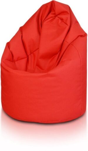 Zitzak fauteuil rood- loungestoel zitkussen relaxkussen