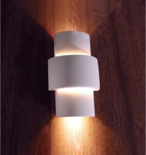 Zoomoi - Tacon - Wandlamp - gips - Overschilderbaar - wit