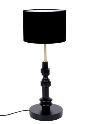 Zuiver Totem Tafellamp 1-Lichts -Ø25x64 - Zwart
