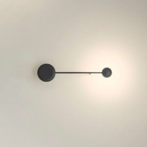 Zwart led wandlamp Pin