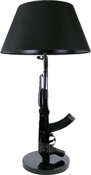Zwarte Gun Lamp - AK47 - Tafel/Vloerlamp