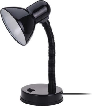 Zwarte bureaulamp 33 cm - Kantoor/bureau accessoires/benodigdheden - Leeslampen/bureaulampen