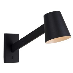 Zwarte wandlamp Mizuko in Scandinavische stijl
