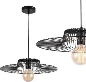 [lux.pro]® Decoratief design hanglamp Detroit - zwart