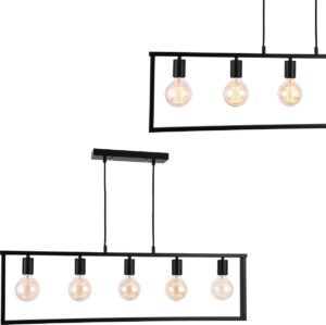 [lux.pro]® Decoratief design hanglamp Glasgow - zwart