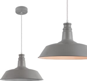 [lux.pro]® Decoratief design hanglamp Lyon - grijs
