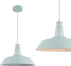 [lux.pro]® Decoratief design hanglamp Lyon - lichtblauw