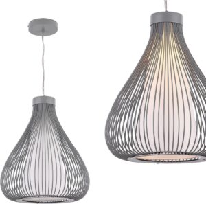 [lux.pro]® Decoratieve design hanglamp Miami - grijs