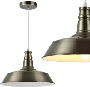[lux.pro]® Stijlvolle hanglamp Firenze - kaki - wit