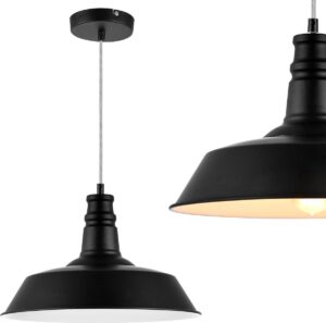 [lux.pro]® Stijlvolle hanglamp Frankfurt - zwart en wit