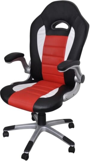 vidaXL - Bureaustoel Kunstlederen bureaustoel modern rood