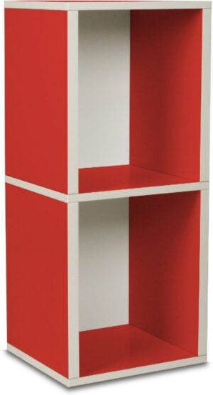 way Basics Cube plus2 - Boekenkast - rood