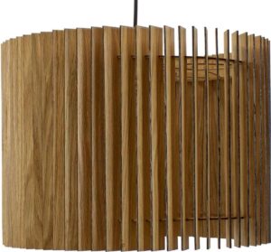 wodewa moderne hanglamp hout plafondlamp RONJA massief hout EIK LED E27 duurzame plafondlamp echt hout houten lamp in hoogte verstelbare hanglamp