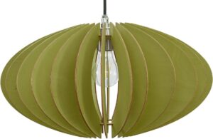 wodewa moderne hanglamp hout plafondlamp TERRA groene LED E27 duurzame plafondlamp berkenhout houten lamp in hoogte verstelbare hanglamp