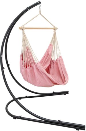 xxl hangstoel met frame hangstoel voor 2 dubbele hangende zetels hangende bank roze