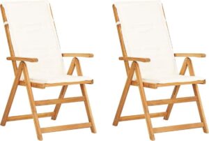 2 x Tuinstoel (Incl LW Fleece deken) / Tuin stoelen / Buiten stoelen / Balkon stoelen / Relax stoelen / Schommelstoel