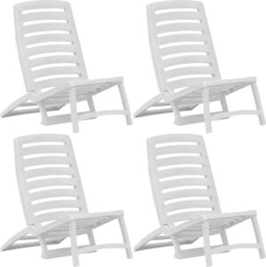 4 x Tuinstoel (Incl LW Fleece deken) - Tuin stoelen - Buiten stoelen - Balkon stoelen - Relax stoelen