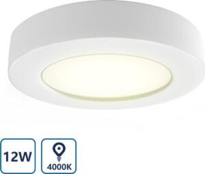 Aigostar LED Plafondlamp - Ceiling lamp - 12W - 4000K - Ø 177 mm