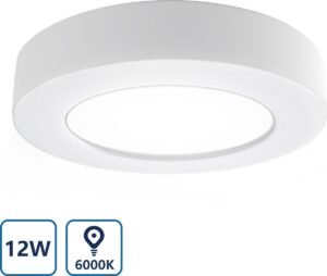 Aigostar LED Plafondlamp - Ceiling lamp - 12W - 6000K - Ø 177 mm