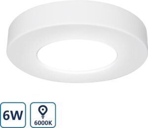 Aigostar LED Plafondlamp - Ceiling lamp - 6W - 6000K - Ø 122 mm