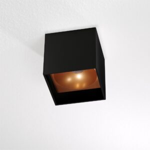 Artdelight - Plafondlamp Brock - Zwart / Goud - LED 7W 2700K - IP20 - Dimbaar > spot verlichting led | plafonniere led zwart/goud | led lamp