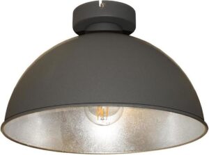 Artdelight Plafondlamp Curve Ø 31 cm grijs-zilver