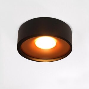 Artdelight - Plafondlamp Orlando - Zwart / Goud - LED 10W 2700K - IP20 - Dimbaar > spots verlichting led | plafonniere led zwart/goud | led lamp