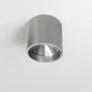 Artdelight - Plafondlamp Ormond - Aluminium - LED 7W 2700K - IP54 - Dimbaar > spots verlichting buiten led | plafonniere led mat staal | led lamp