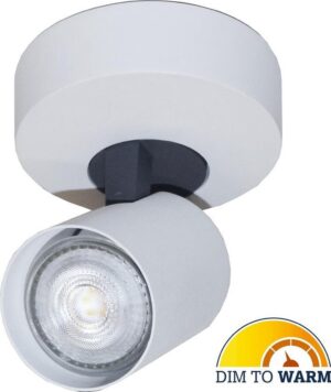 Artdelight - Plafondlamp Vivaro 1L Rond - Wit - LED 4,9W 2200K-2700K - IP20 - Dim To Warm > spot verlichting led | plafonniere led wit | led lamp