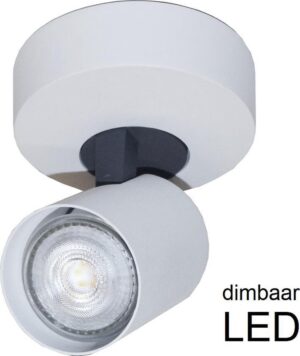 Artdelight - Plafondlamp Vivaro 1L Rond - Wit - LED 4,9W 2700K - IP20 - Dimbaar > spot verlichting led | plafonniere led wit | led lamp
