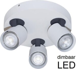 Artdelight - Plafondlamp Vivaro 3L Rond - Wit - 3x LED 4,9W 2700K - IP20 - Dimbaar > spot verlichting led | plafonniere led wit | led lamp