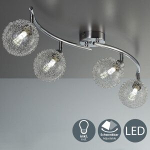 B.K.Licht Lepus LED plafondlamp - G9 - glas - spots plafondspots - verlichting woonkamer keuken slaapkamer