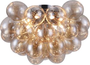 Balbo - Plafondlamp - Glas - Ø 50 cm - 8 X G9 - Amber