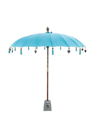 Bali parasol, kleur: licht blauw, diameter 200 cm