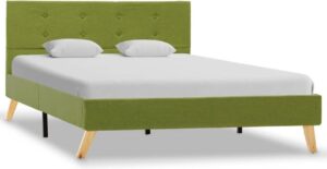 Bedframe Groen (Incl LW Anti kras Vilt) 120x200 cm - Bed frame met lattenbodem - Tweepersoonsbed Eenpersoonsbed